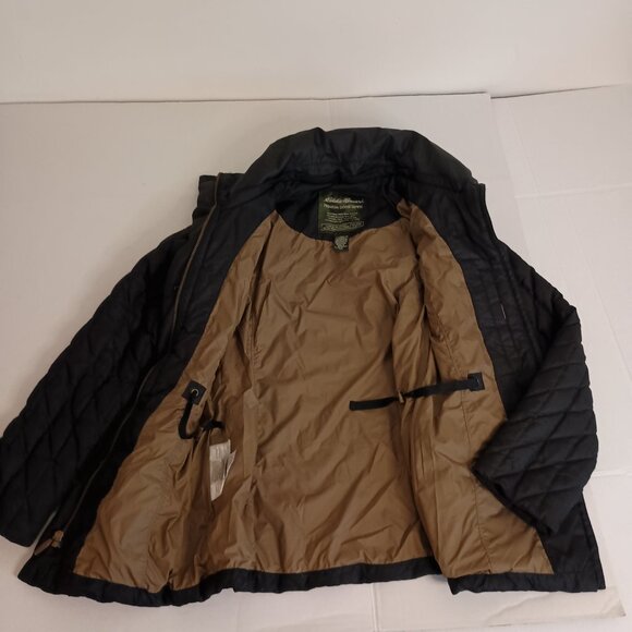 Eddie Bauer Premium Goose Down Coat Black 4 Pocket Women’s XS - Picture 6 of 15
